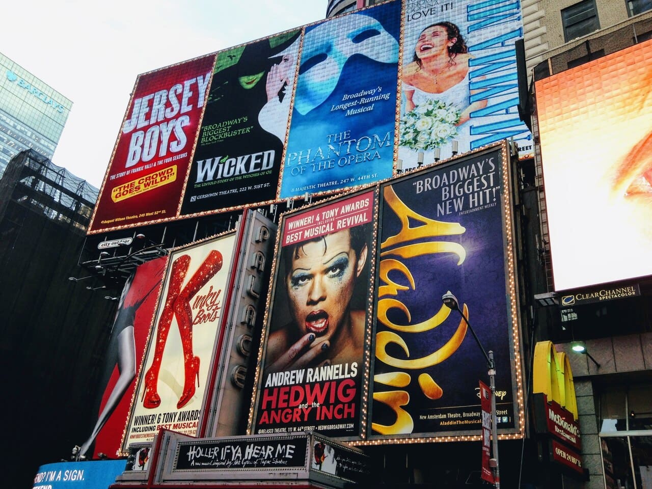 Broadway marquee signs NYC